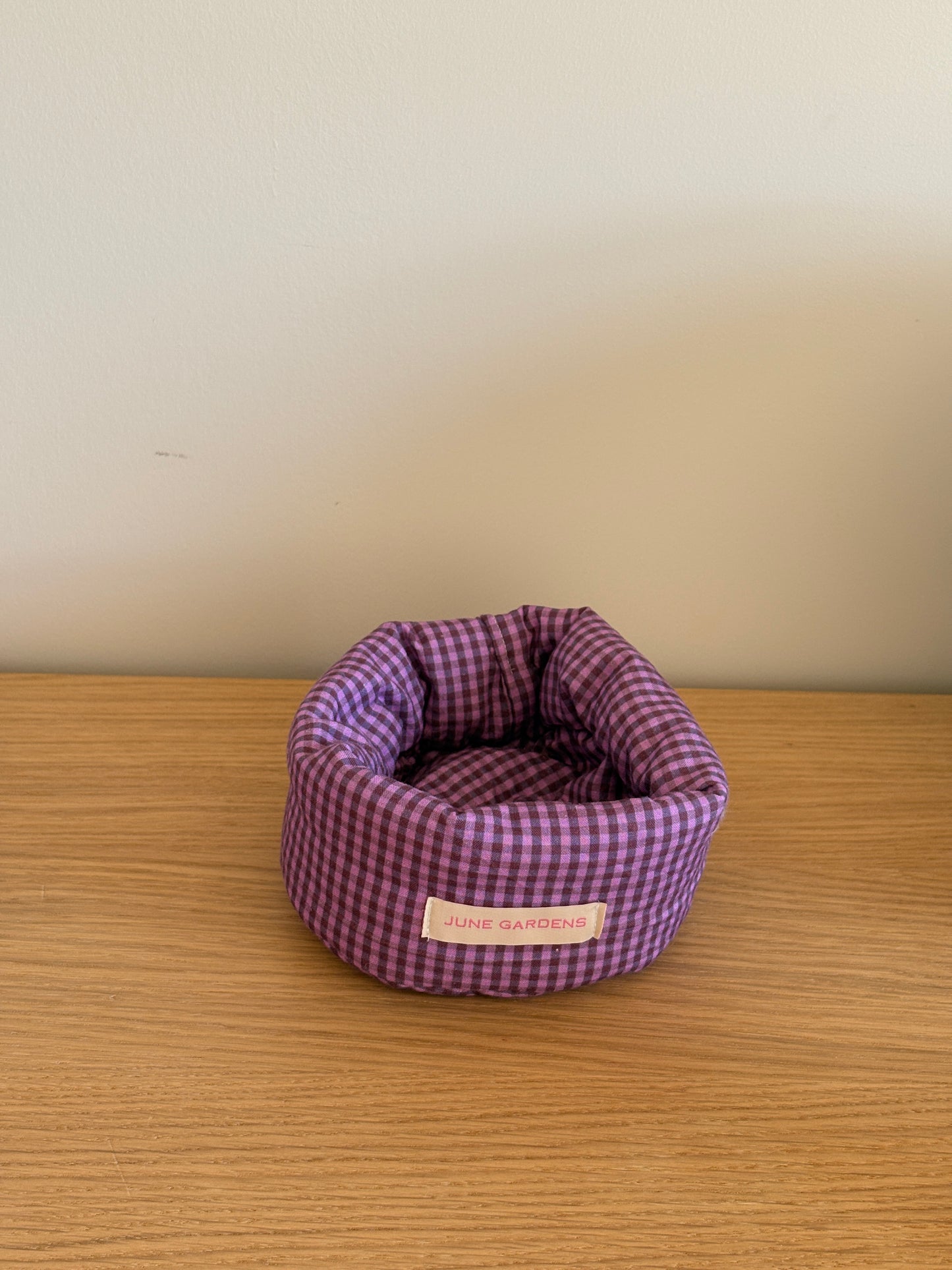 Dahlia Dish ✿ Purple Gingham