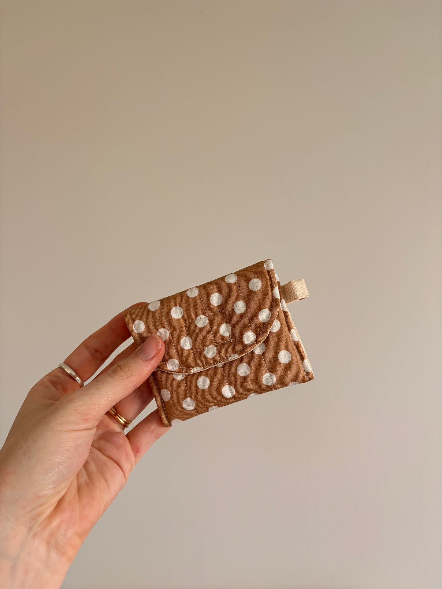Airpods Case - Brown Polka Dot/ Cream